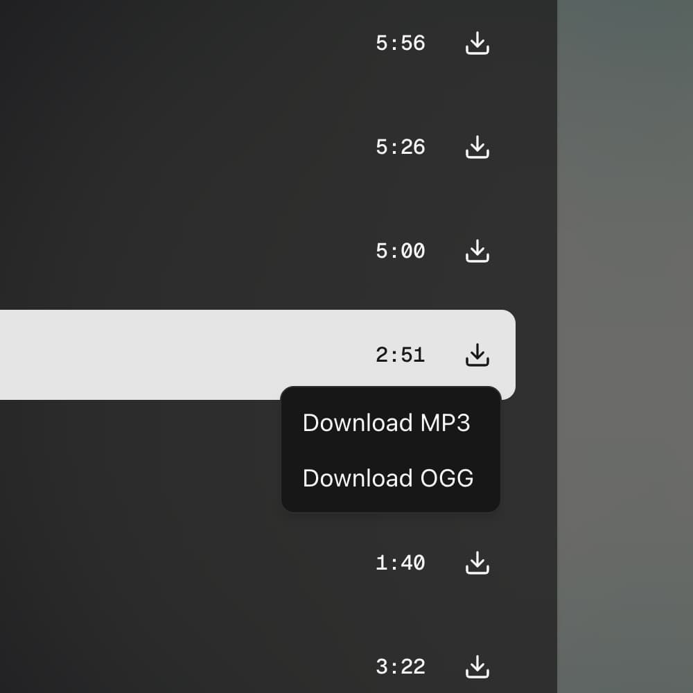 Download detail dark